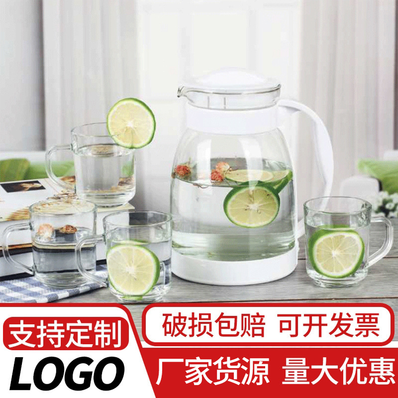 Five-piece teapot set, glass flower teapot, large-capacity household filter, wholesale set of tea sets and teapots from the manufacturer pic 4