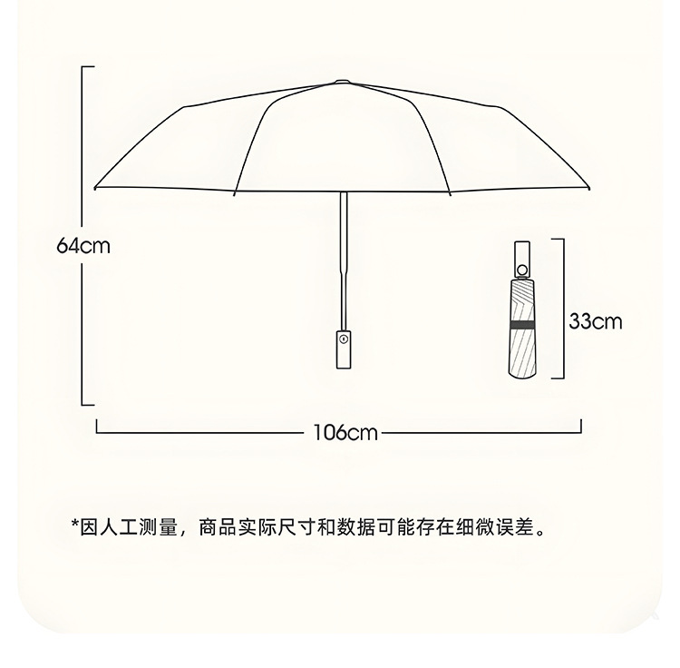 雨伞折叠伞反向双骨反光条晴雨伞加固抗风暴加厚黑胶雨伞自动大号详情20