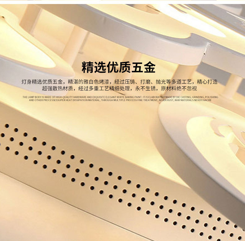 Wholesale of Nordic postmodern ceiling lamps, living room lamps, led bedroom lamps and warm acrylic lighting fixtures pic 16