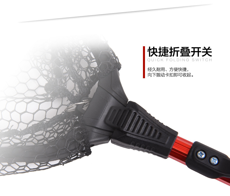 27703 LEO/ Leou [Aluminum Alloy Single Section Triangular Folding Fishing Net] Flying Fishing Hand-drawn Fishing Net Fishing Gear Export pic 7