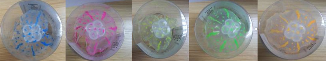 New faux jellyfish soft jellyfish 9*14cm aquarium jellyfish decoration three-color mixed decoration pic 31