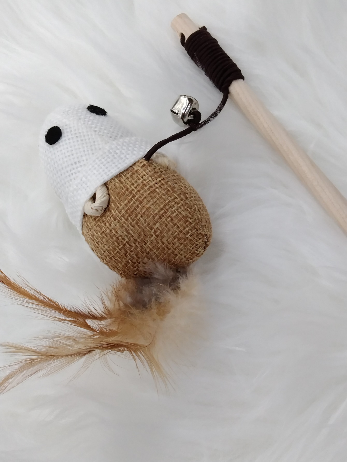 Fun interactive pet toys to relieve boredom: cat teaser, feather mouse, bell cat teaser, pet cat teaser pic 5