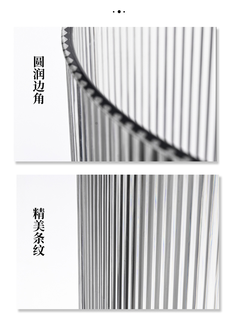 Wholesale of creative bathroom ins style, high appearance level, large kitchen household trash cans, transparent plastic trash cans pic 22