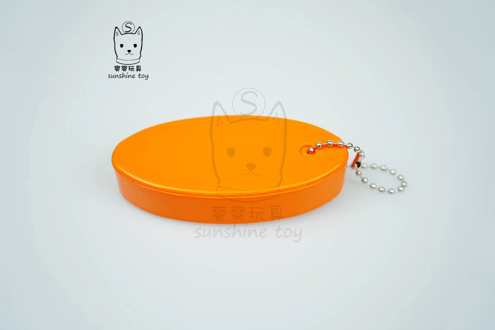 Factory direct sales of color PU foam float keychains with printed logos, water oval-shaped sponge float pendants pic 5