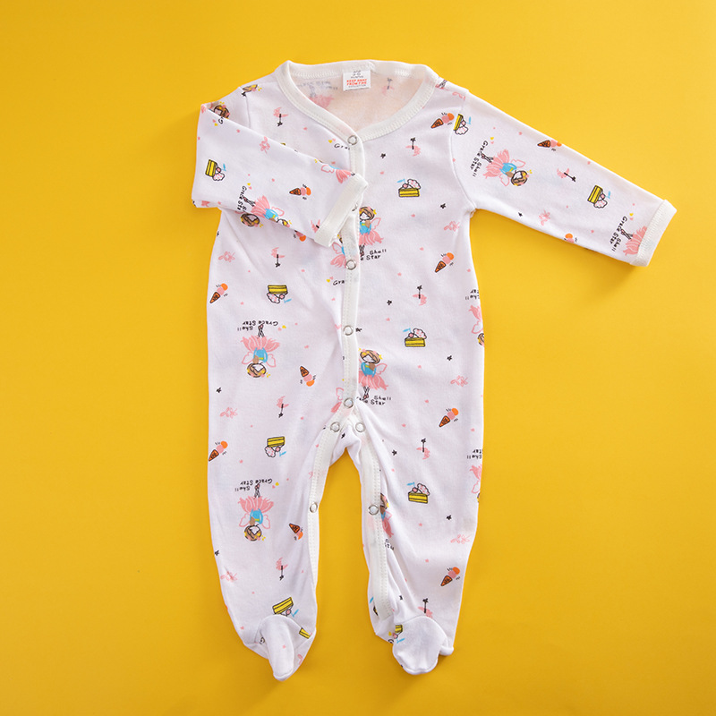 New and cheap baby spring and summer one-piece clothes for boys and girls, cotton crawling clothes for newborns pic 4