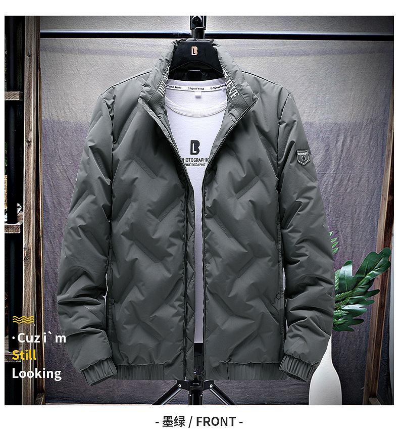 冬季新品男士羽绒服90白鸭绒保暖御寒时尚羽绒外套中青年羽绒服男 pic 15