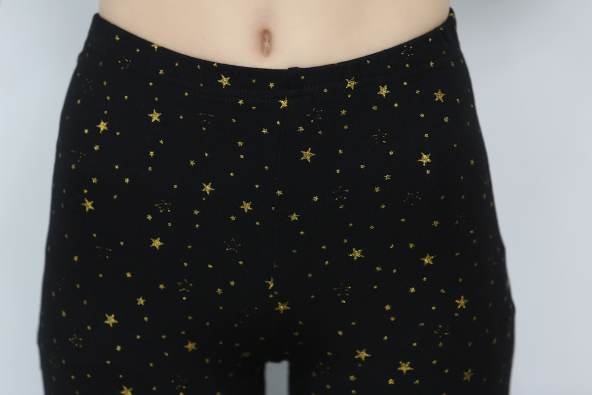The new basic slimming style from Dongdaemun, South Korea, featuring star-studded nine-inch skinny leggings pic 22