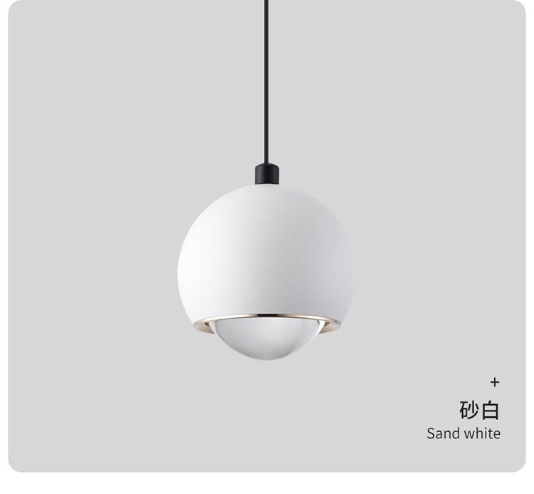 The LED telescopic suspended creative round ball pendant lamp is simple, modern and light luxury. It is a smart small hanging device for the bedside bar in the bedroom pic 19
