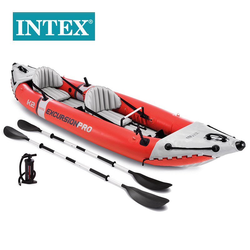 INTEX68309豪华旅行二人船组充气橡皮艇钓鱼船冲锋漂流船批发详情3