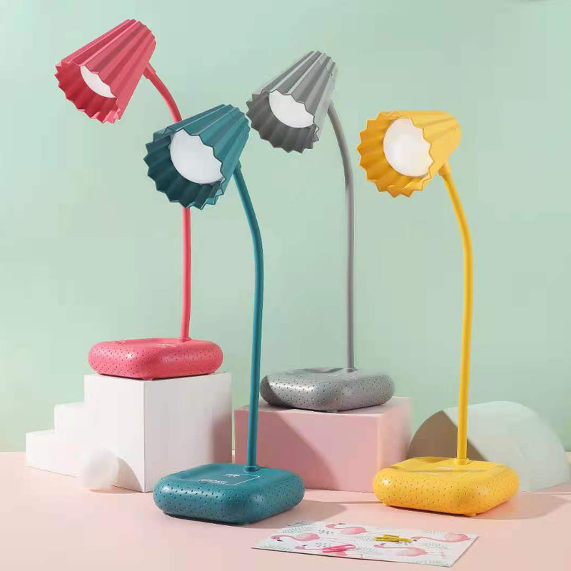 Badminton spherical charging desk lamp, desktop mobile phone stand, study reading lamp, student dormitory writing eye-protecting desk lamp pic 2