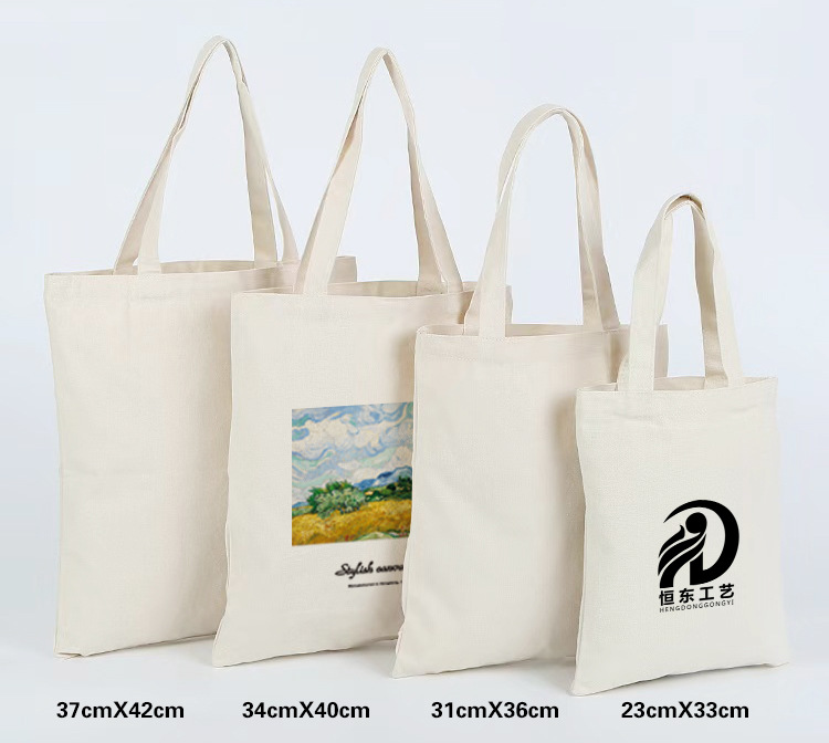 Fashionable printed canvas bags, custom-made hand-held shopping bags, eco-friendly advertisements, drawstring double-shoulder backpacks, cotton bags pic 3