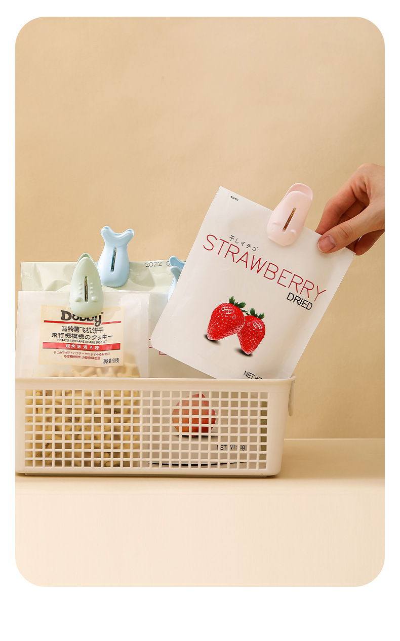 FaSoLa food bag sealing clip, milk powder snack sealer, kitchen food moisture-proof and dust-proof magnetic sealing clip pic 16