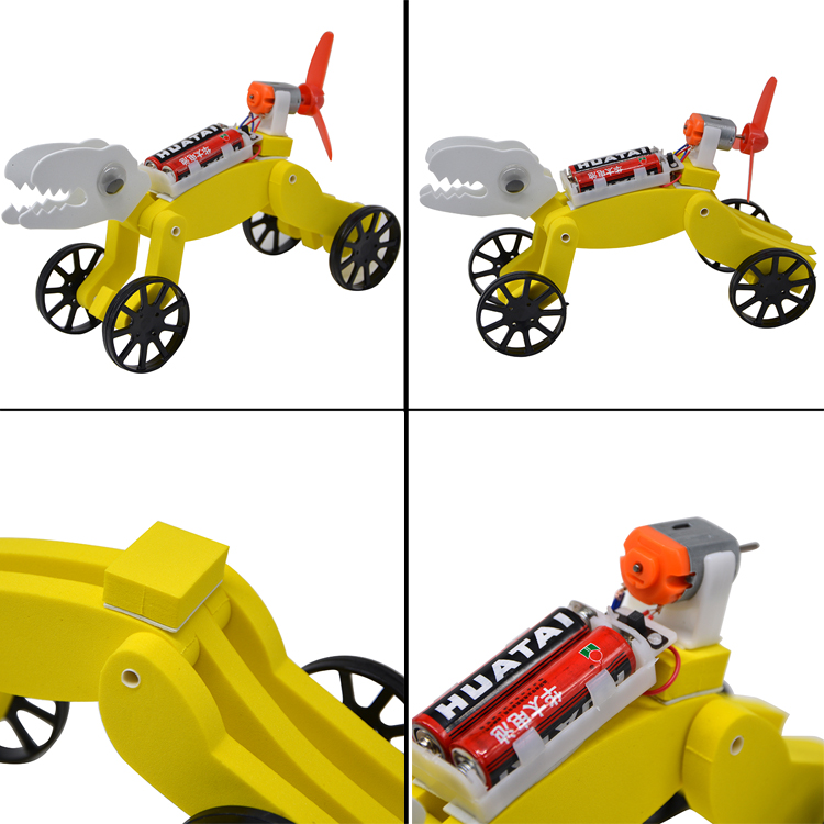 邢老师 创意科技恐龙电动车5岁以上学生DIY手工拼装玩具车详情7