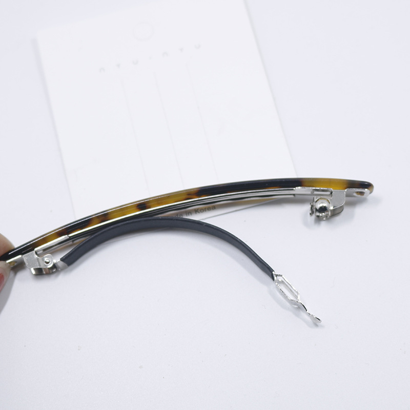 Cross-border hair accessory edge clips, hair clips, Korean version simple leopard print acetate acrylic spring clips, straight clips, hair clips, bangs clips pic 19