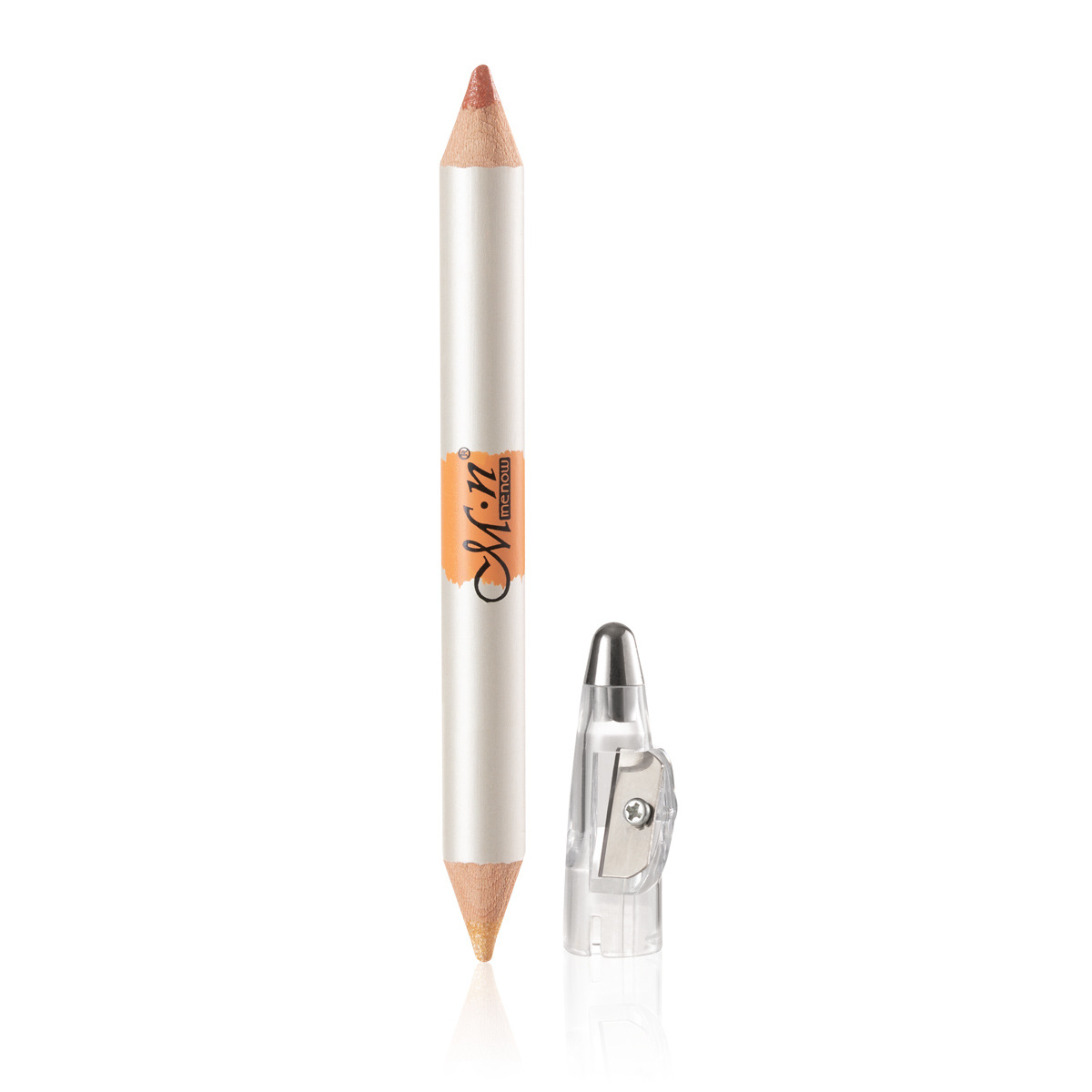 MENOW Eye and Face Brightening Double Head High-Gloss Pen Pearl Champagne Gold Eyeshadow Pen P154 with Pencil sharpener pic 4