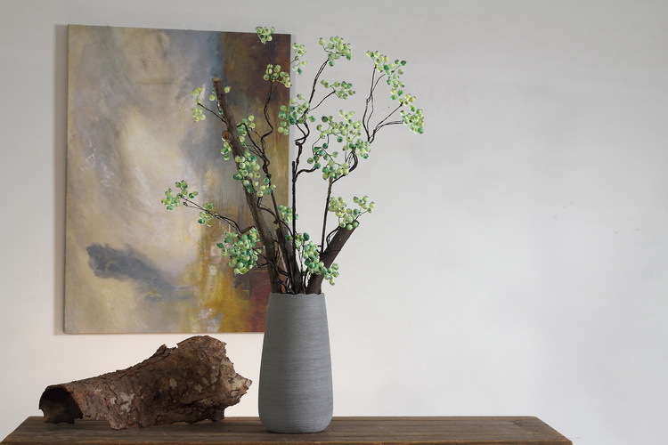 Dongli offers wholesale of grayish-white artificial berries with one-piece consignment, Chinese Zen-inspired ceramic vases for decoration and display, artificial flowers, wild fruits, and horse mulberry fruits pic 10