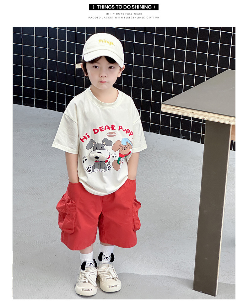 男童t恤短袖2025新款夏季立体小狗炸街半袖上衣儿童夏装宝宝潮T详情14