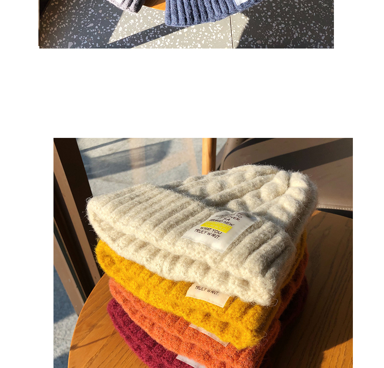 Otoño invierno engrosado cálido cáñamol sombrero de punto mujer versión coreana ins marca de la marea cono sombrero sombrero sombrero frío sombrero de lana hombre pic 5