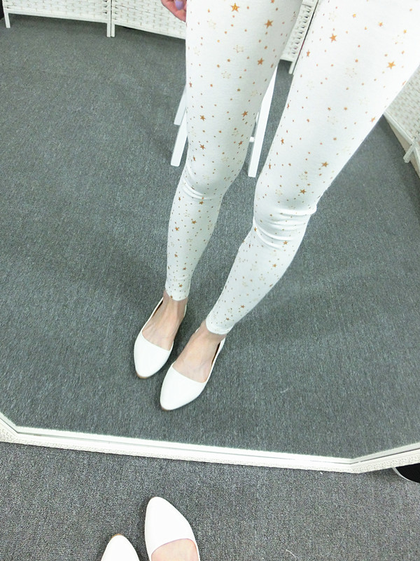 The new basic slimming style from Dongdaemun, South Korea, featuring star-studded nine-inch skinny leggings pic 58