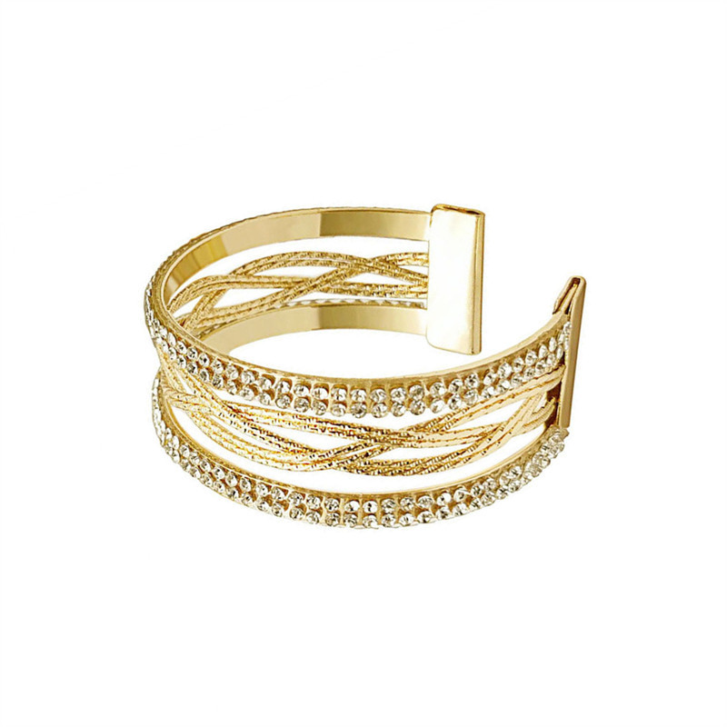 亚马逊爆款欧美时尚三圈臂环手环个性开口朋克手镯跨境饰品批发详情10