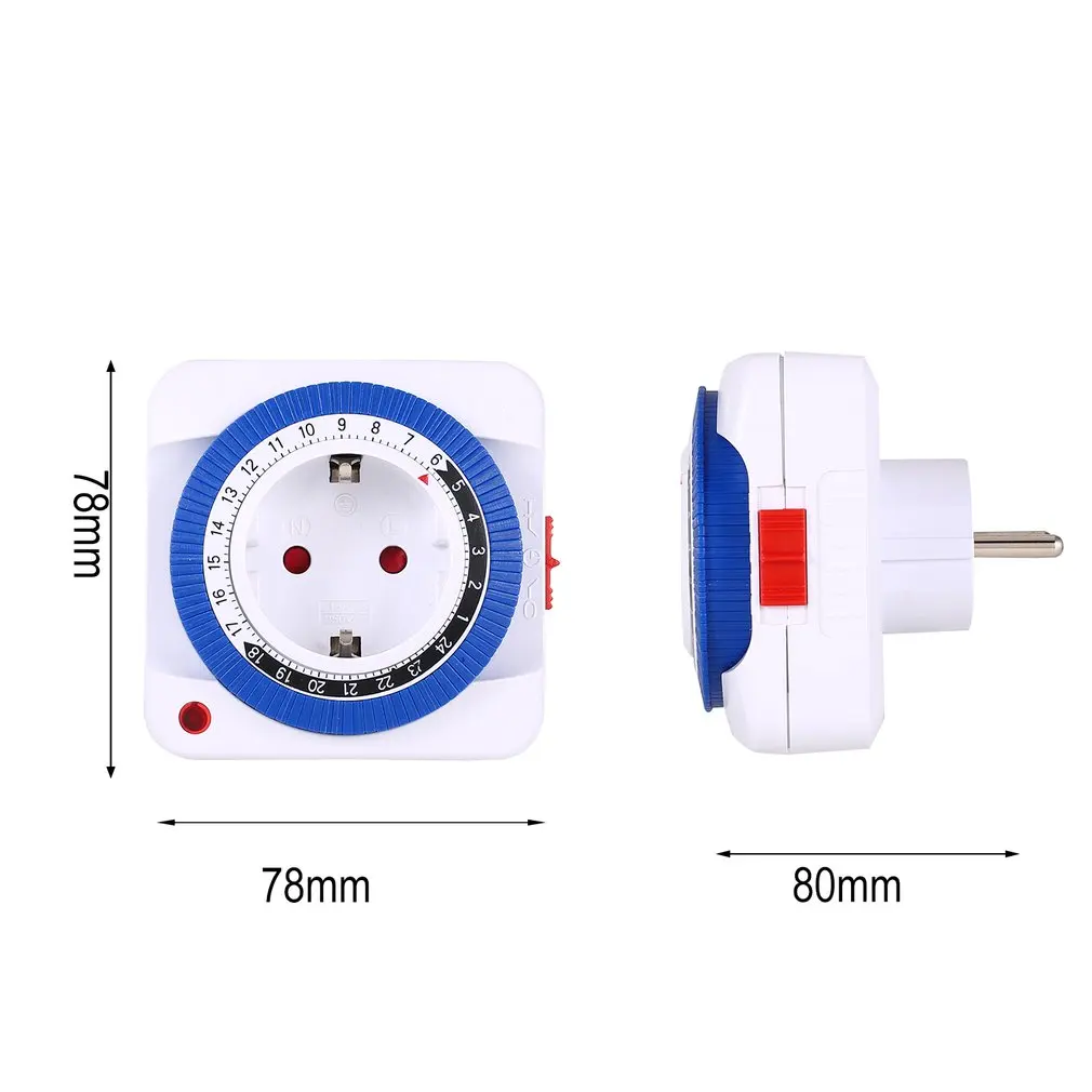 The mechanical timer household smart timing socket operates in a 24-hour cycle, with the timer switch automatically cutting off the power supply pic 14