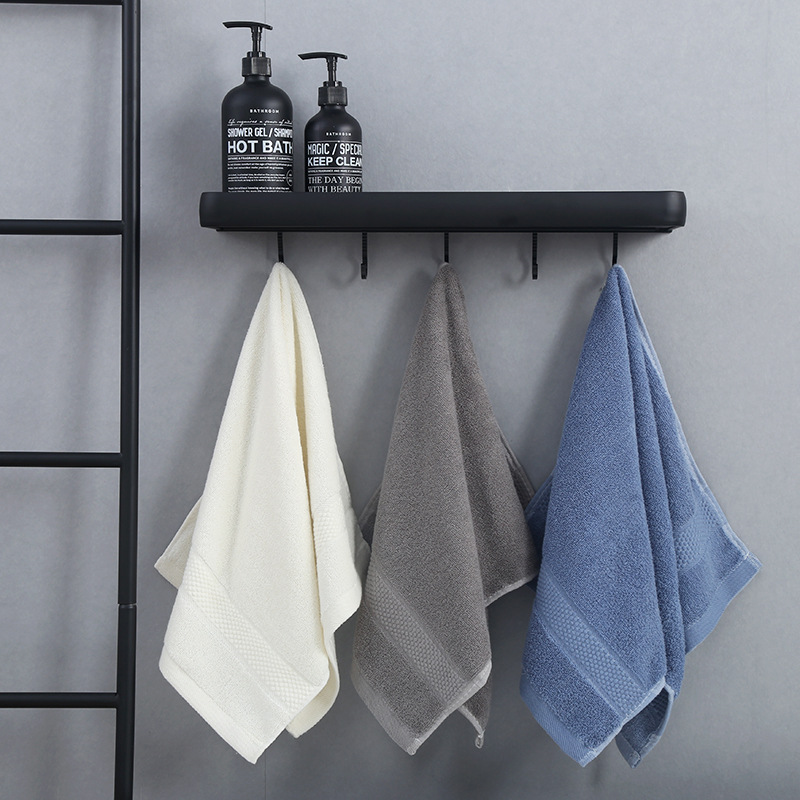 成人家用柔软吸水110克32股面巾绣字礼品可logo可定单色送礼毛巾详情1