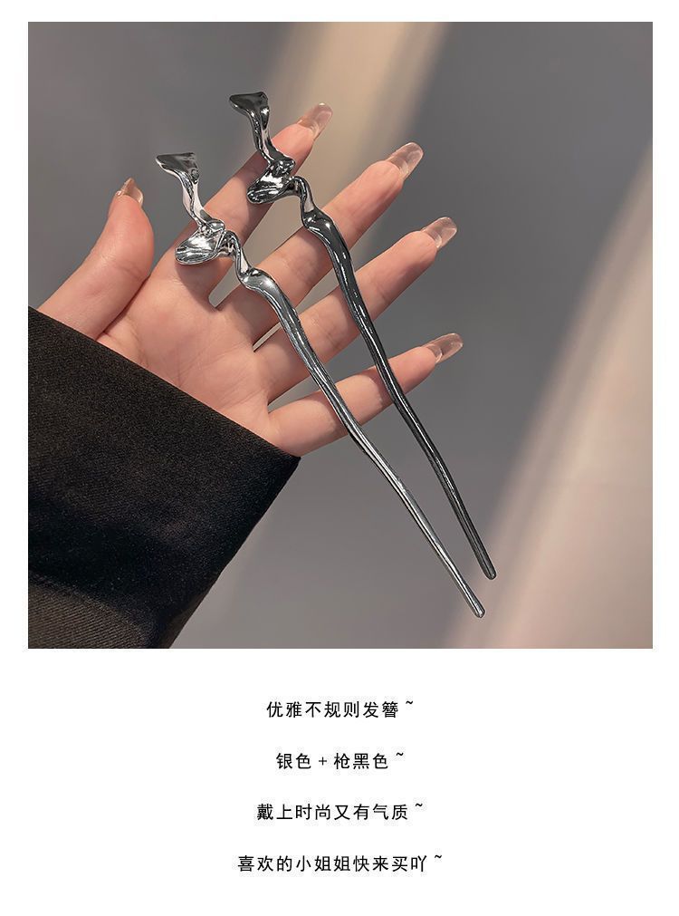 发簪新中式清冷感女高级感古风盘发簪子现代简约小众设计发钗头饰详情3