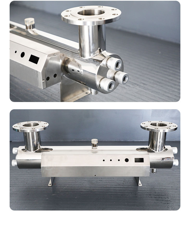 Ultraviolet disinfection device water treatment equipment, open channel pipeline flow-through stainless steel water purifier, uv open channel disinfection pic 7