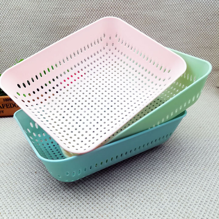 I1241 911# Fashionable rectangular Fruit Plate, Fruit Plate, Dried Fruit Box, Snack Plate, Yiwu 2-yuan Store, Department Store wholesale pic 3