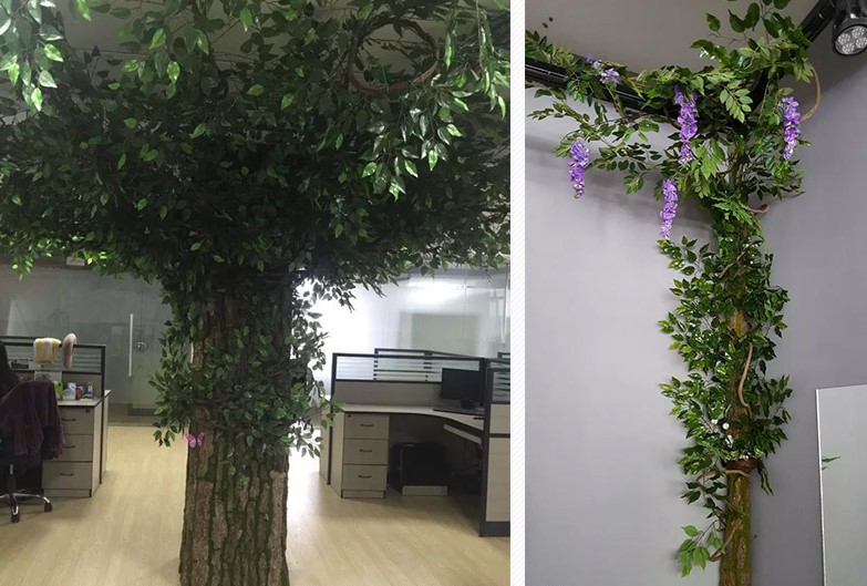 Simulated tree bark, original farm landscape, natural tree bark, real wood veneer, water pipe, column decoration, tree bark pic 6