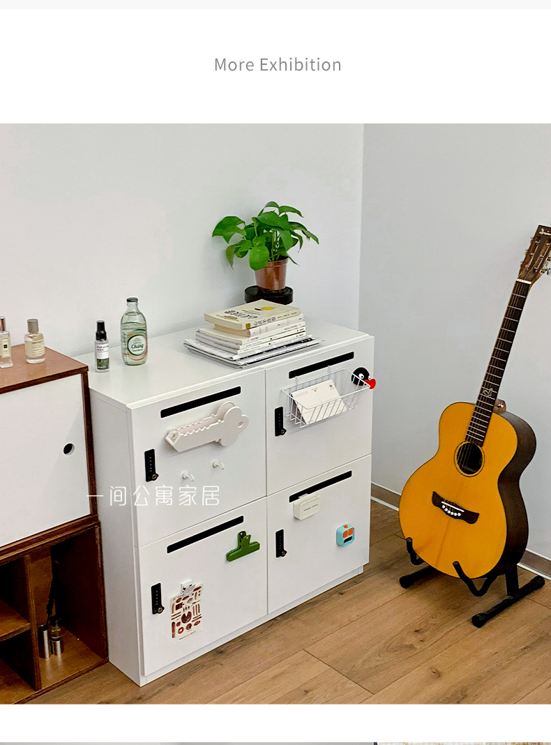 一间公寓家居冈村铁皮柜okamur密码餐边柜卧室矮柜储物收纳斗柜详情13