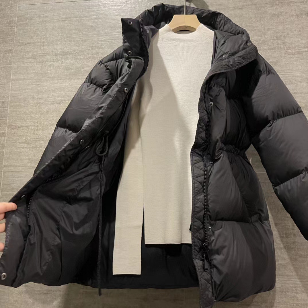 XG1613 Goose down style slimming and waist-cinching down bread dress for women in autumn and Winter 2022 New pic 15