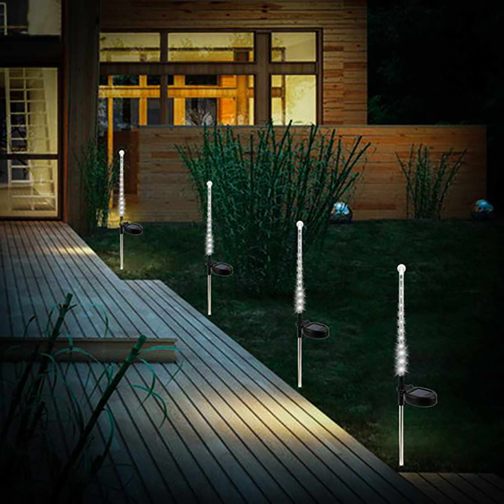 Wholesale of new solar meteor shower lights, LED creative outdoor courtyard garden decorative lights, and ground-mounted lawn lights pic 1