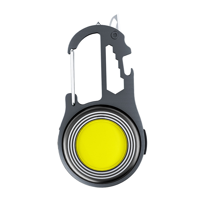 New portable outdoor camping lamp with a knife, multi-functional keychain lamp, strong light and magnetic mini work light pic 2
