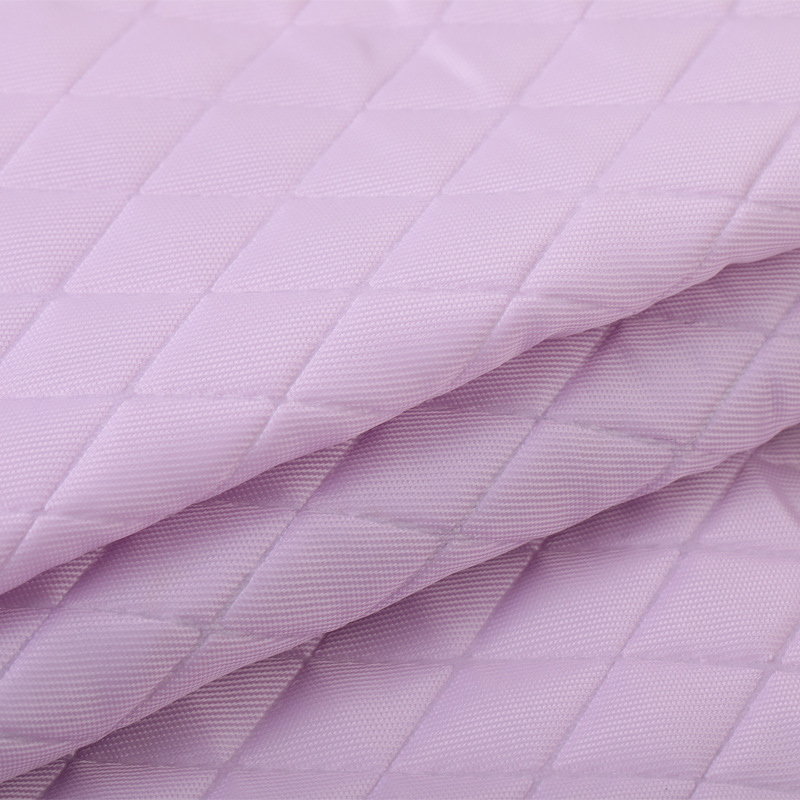 Leather fabric cosmetic bag for luggage, PVC diamond-shaped grid, 0.8cm, fabric veneer, decorative fabric pic 13