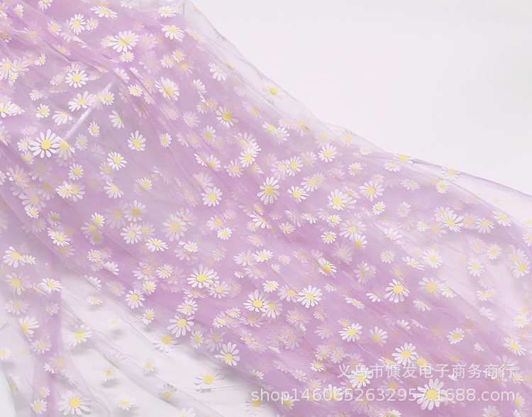 Discount: Daisy gel paste, gauze, soft fabric, stage costumes, performance fabric, veil, princess dress, gauze dress, photo shoot pic 11