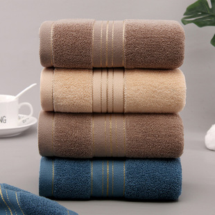 Wholesale pure cotton towels, thickened, soft, absorbent, polyester-cotton, all-cotton household face towels, gift embroidered, Gaoyang County factory pic 7