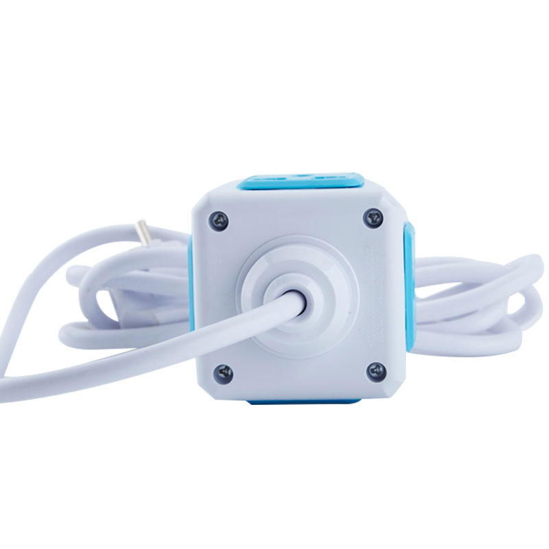 European standard power strip, Magic cube socket, dual USB2.1A, European power strip, European, Russian, British, Indian pic 3