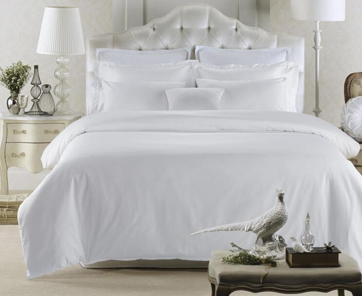 Shefan Hotel Supplies Pure white all-cotton brocade hotel bedding factory direct sales pic 7