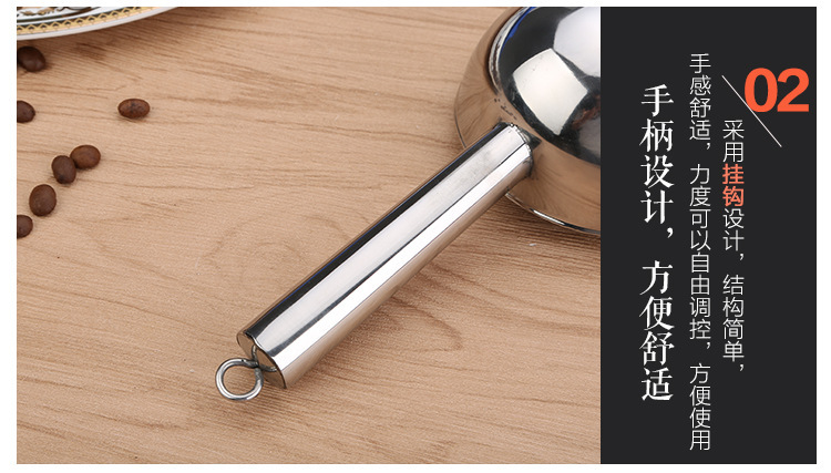 Daily necessities stainless steel ice spatula, high-end thickened ice spatula, food spatula, grain spatula, flour spatula, multi-purpose spatula, multi-functional spatula, rice spatula, dried fruit spatula, flat bottom, arc-shaped spatula, kitchenware pic 5
