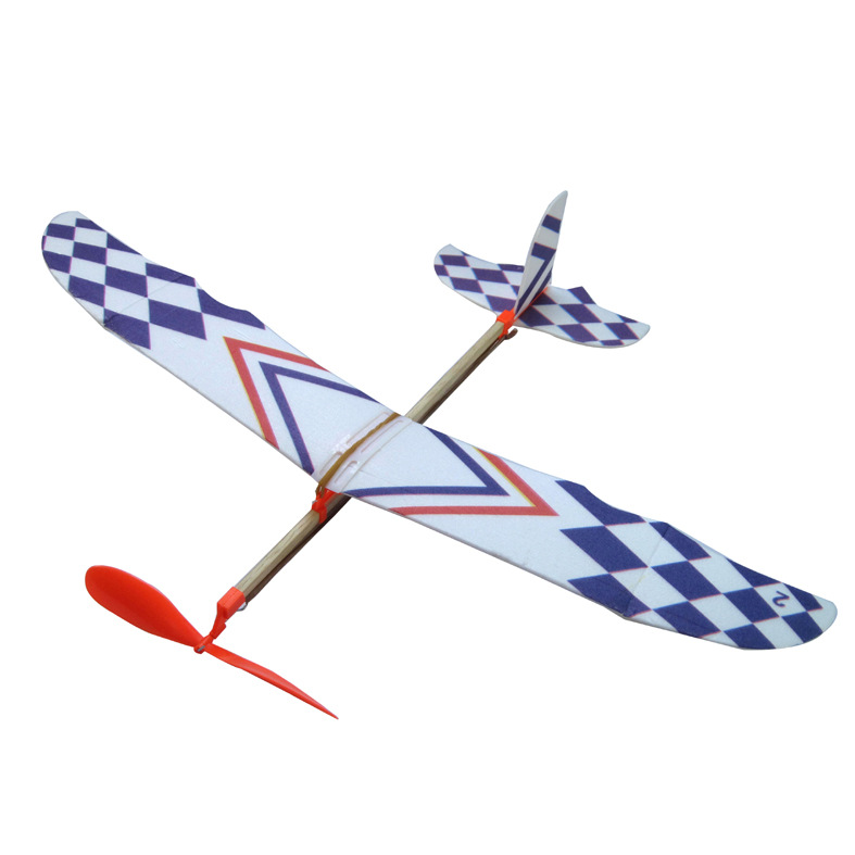 Mini miniature Thunderbird, divine bird, rubber band, power aircraft, glider, model aircraft, experiment, diy, science and education pic 11