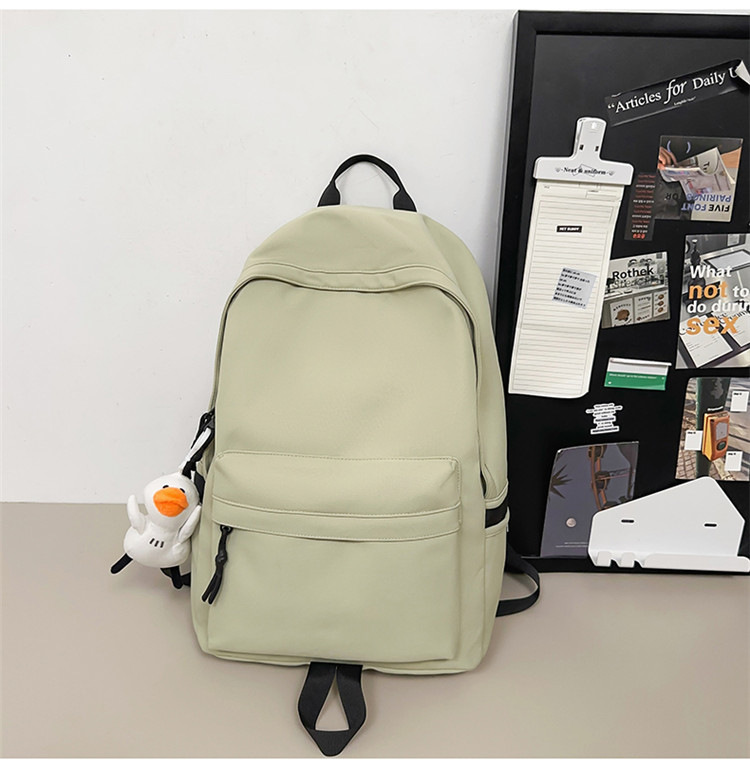 跨境2024新款男简约高中大学生双肩包女休闲大容量初中生旅行背包详情39