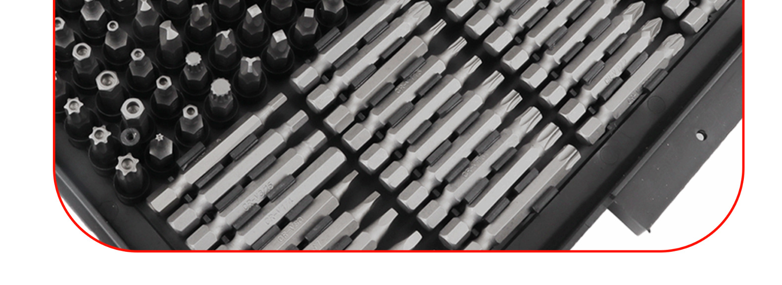 318件套多功能工具箱套装 螺丝刀麻花钻套筒批头维修打孔五金工具详情15