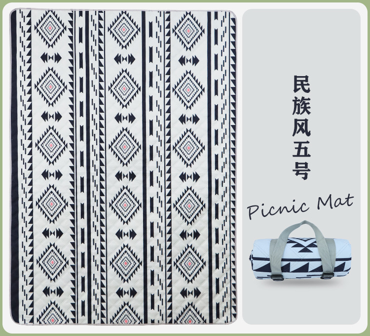 新款露营野餐垫探春旅游草坪地垫防滑防潮野餐布春游露营加厚地垫详情11