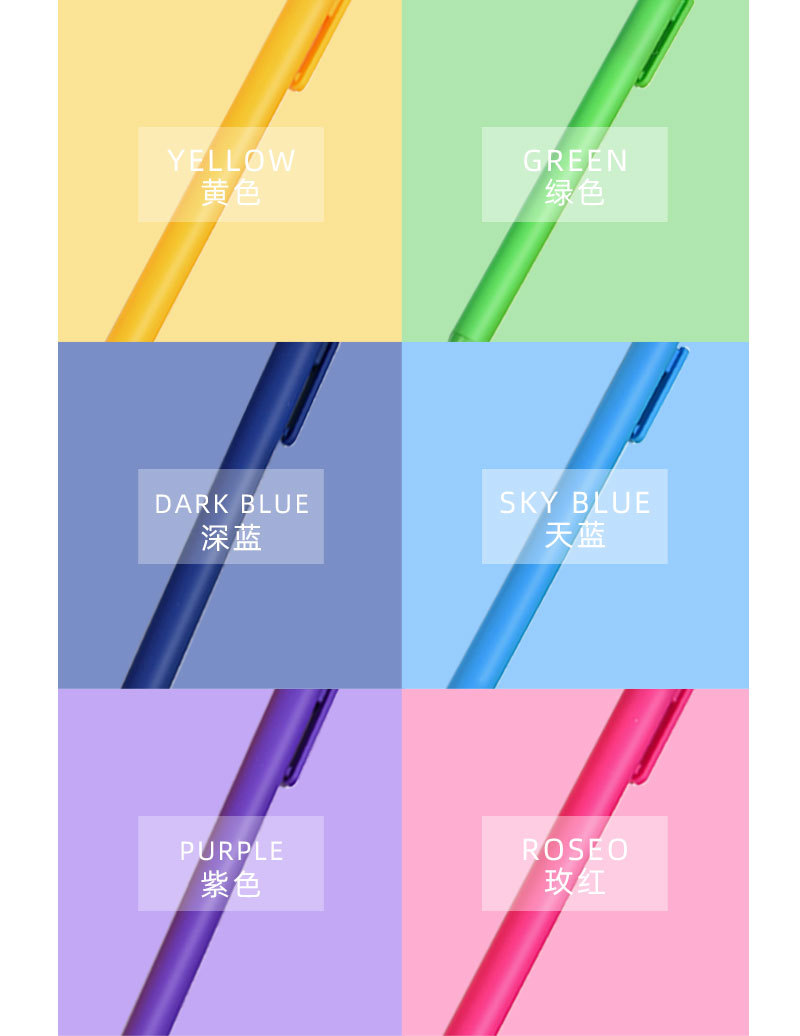 High appearance level ins stationery macaron advertising pen, gel pen, custom pen, can print LOGO, color press, student jump pic 10