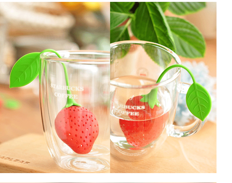 硅胶草莓茶叶包泡茶器 茶包茶漏 茶叶过滤器滤茶器茶隔详情8