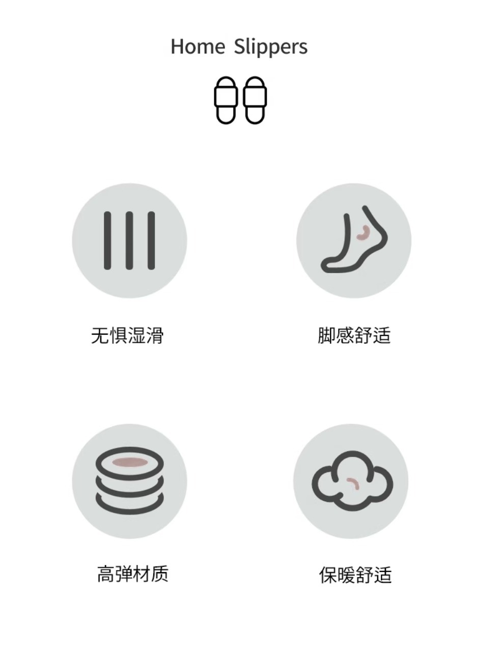 棉拖鞋女士秋冬季家居室内2023新款厚底保暖防滑居家用情侣拖鞋男详情3