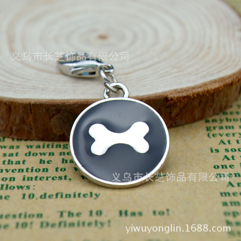 Pet zinc alloy bone pendants, exquisite and elegant pet dog tags, outdoor anti-loss pet store cat tags wholesale pic 17