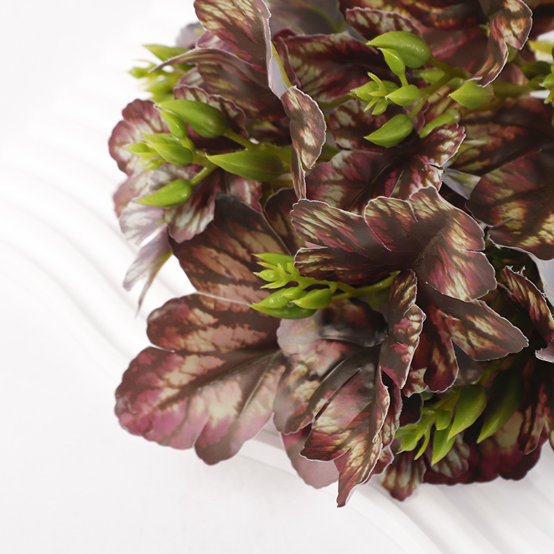 手感仿真兰花仿真花批发捧花工程11头菊花叶婚礼装饰摄影软装假花详情3