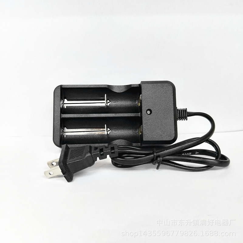 Powerful flashlight with cable, dual-slot 18650 dual-socket charger, 18650 lithium battery, 26650 battery charger pic 5